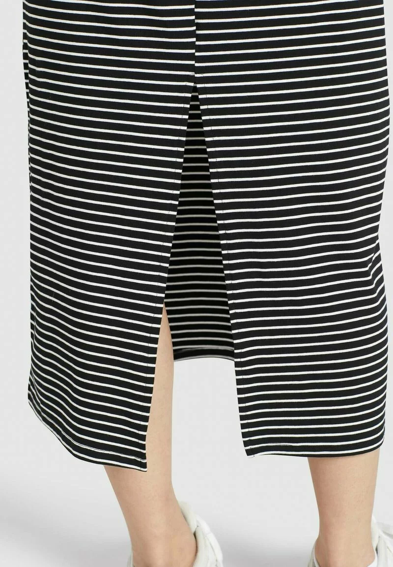 Khujo CRISTELLA - Vestido Largo - Schwarz-weiß Gestreift, Mujer 8 Khujo CRISTELLA - Vestido Largo - Schwarz-weiß Gestreift, Mujer - Imagen 8