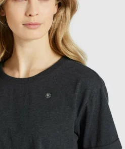 Khujo AURELIA - Camiseta Estampada - Dunkelgrau Meliert, Mujer -Tienda de ventas KHUJO f360748e905545d6a5c4694399a7fb21