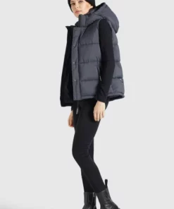 Khujo MARGARIDA MATT - Chaleco - Grau, Mujer -Tienda de ventas KHUJO f44e1e6d9a954394b3c7c2407bc50765