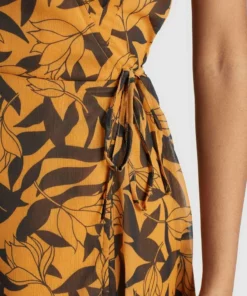 Khujo VARVARA - Vestido Informal - Orange/black, Mujer -Tienda de ventas KHUJO f5a05ef01d23487581bfde80eb131d15