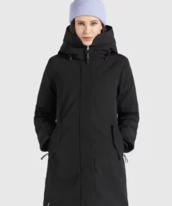 Khujo MANAMA - Abrigo De Invierno - Schwarz, Mujer