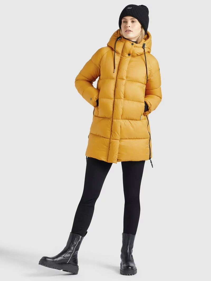 Khujo NIDALEE - Abrigo De Invierno - Gelb, Mujer 1 Khujo NIDALEE - Abrigo De Invierno - Gelb, Mujer