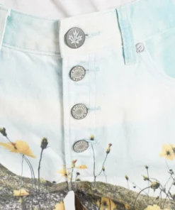 Khujo ANOUK - Shorts Vaqueros - Blau Weiß Gemustert, Mujer -Tienda de ventas KHUJO f787acba2c6c4a06a8bf588aca1d3423