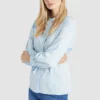 Khujo RAMYA - Camisa - Light Blue, Mujer