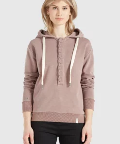 Khujo KEIKI - Jersey Con Capucha - Light Pink, Mujer