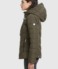 Khujo EIJA2 - Chaqueta De Invierno - Dunkeloliv, Mujer -Tienda de ventas KHUJO fa0d4f0e0fc74737a7bbcef637ff1cdc