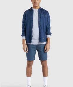 Khujo POSTO - Camisa - Denim Blau, Hombre -Tienda de ventas KHUJO fa7cc35874e84c95b10461fe7aaaedcd