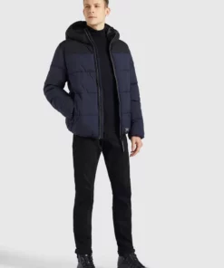 Khujo UDAY - Chaqueta De Invierno - Dunkelblau, Hombre -Tienda de ventas KHUJO fb1ea5fc745b4321adf707634e4ac253
