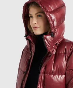 Khujo CORINNA - Abrigo De Invierno - Weinrot Glänzend, Mujer -Tienda de ventas KHUJO fd3bd49eeab9467194731d01652e94cd