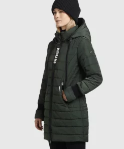 Khujo SHINE2 LIGHT - Abrigo De Invierno - Dunkelgrün, Mujer -Tienda de ventas KHUJO fe9af8b50a454d5b938987146dc7a67f