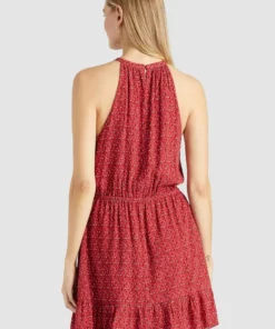 Khujo KELSA - Vestido Informal - Rot Geblümt, Mujer -Tienda de ventas KHUJO ff84a3207f194441adcb9ab23fe3afee