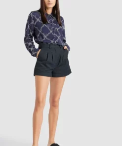 Khujo COLLINS - Camisa - Dark Blue, Mujer